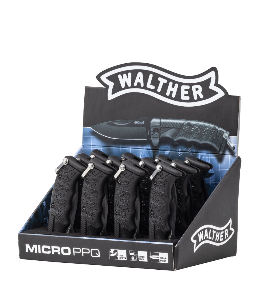 Walther Micro PPQ Messer Mini Taschenmesser 440C Stahl Schlüsselanhän, 9,30  €